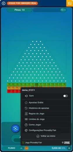 Jogo Plinko online com dinheiro real