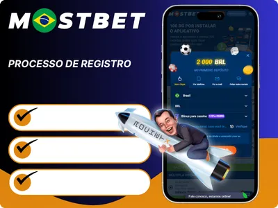 Registro no Mostbet para o jogo RocketX