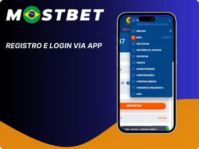 Registro e Login via App Mostbet